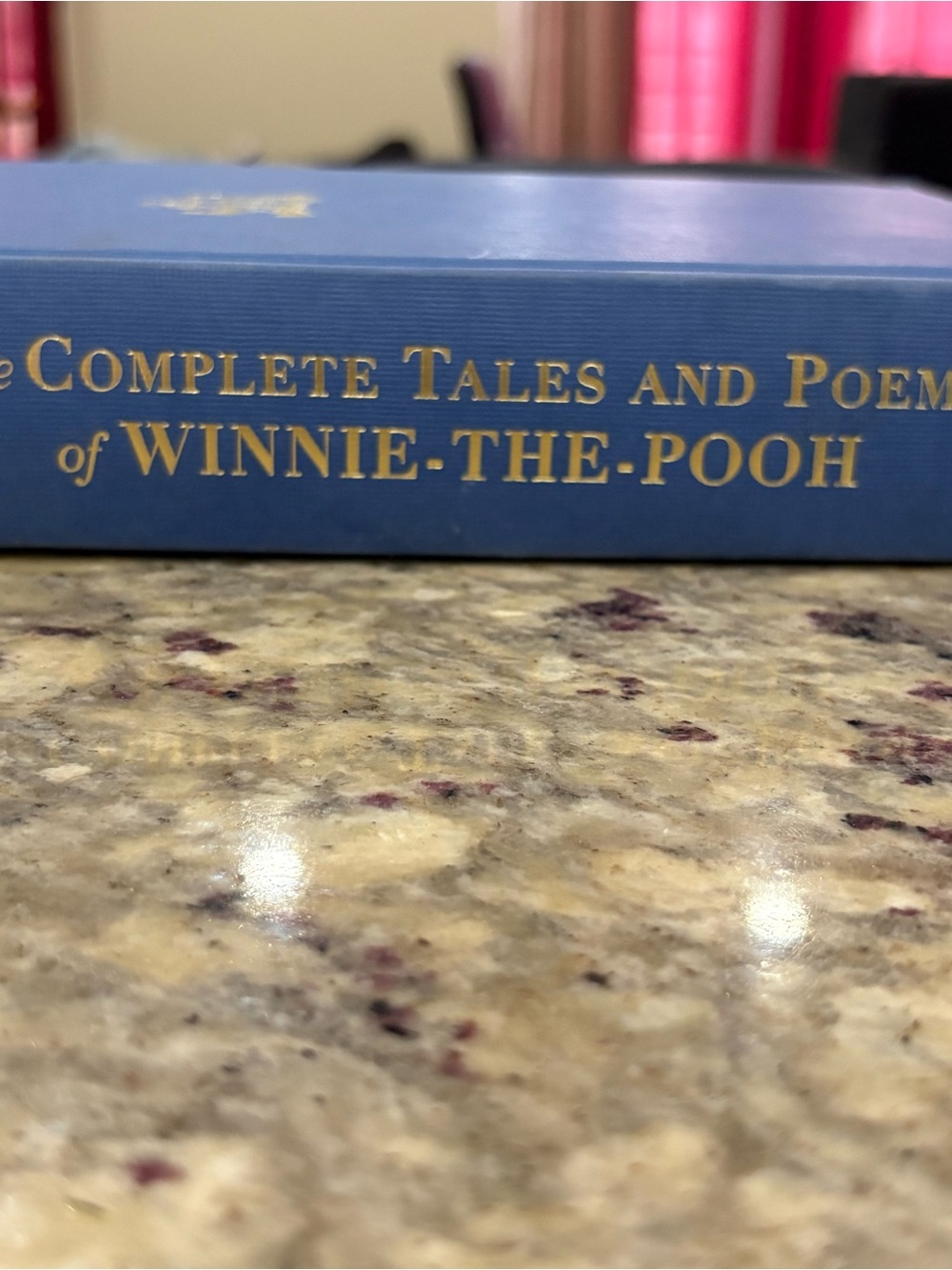 Disney Blue Hardcover with Gold Winnie the Pooh Motif - Picture 2 of 11